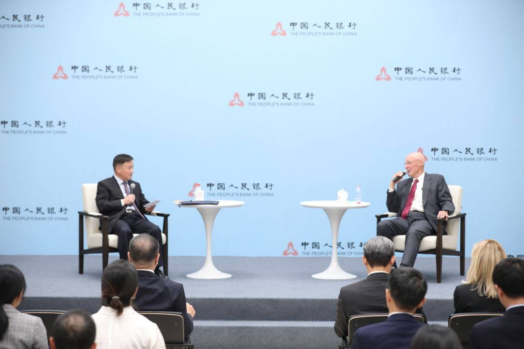中国人民银行行长、国家外汇管理局局长潘功胜会见美国保尔森基金会主席亨利·保尔森
