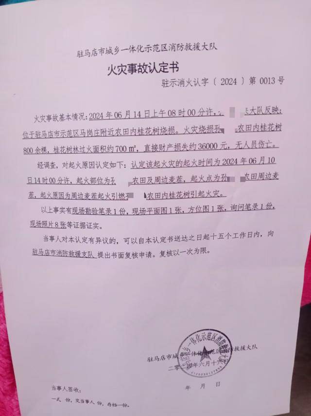 群众近千棵桂花树被烧死<strong></p>
<p>OBit</strong>，为何不立案？驻马店回应
